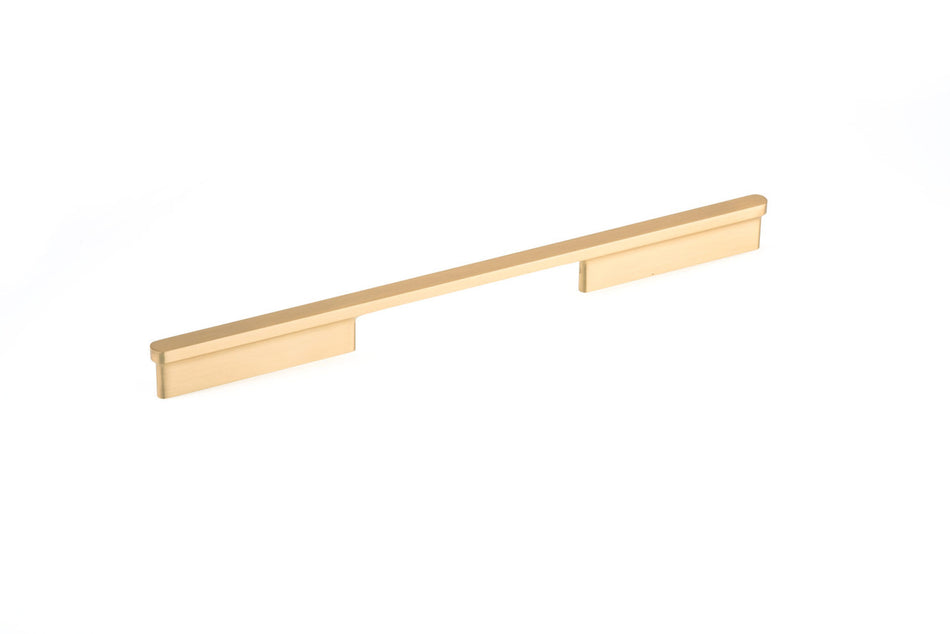 Richelieu 8636320165: 320mm cc Inspiration Flat Bar Cabinet Pull - Brushed Gold