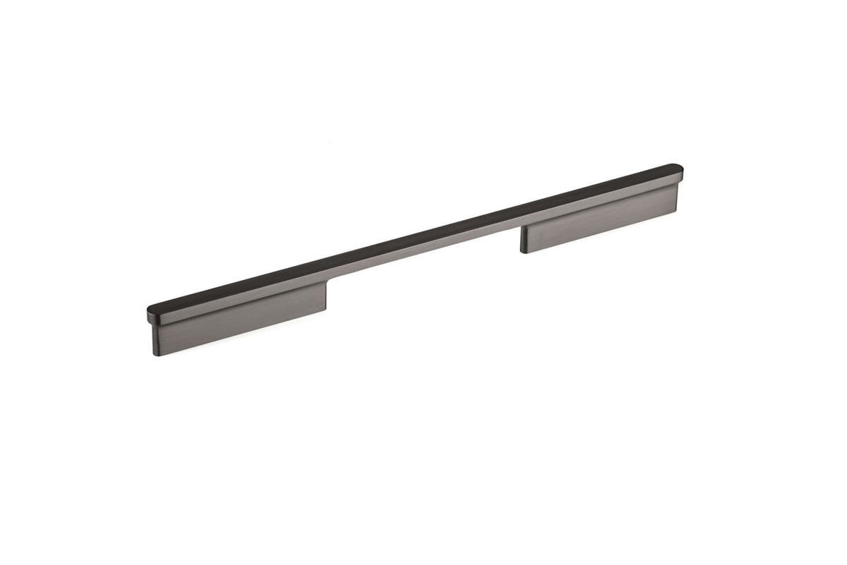 Richelieu 863632092: 320mm cc Inspiration Flat Bar Cabinet Pull - Brushed Black Nickel