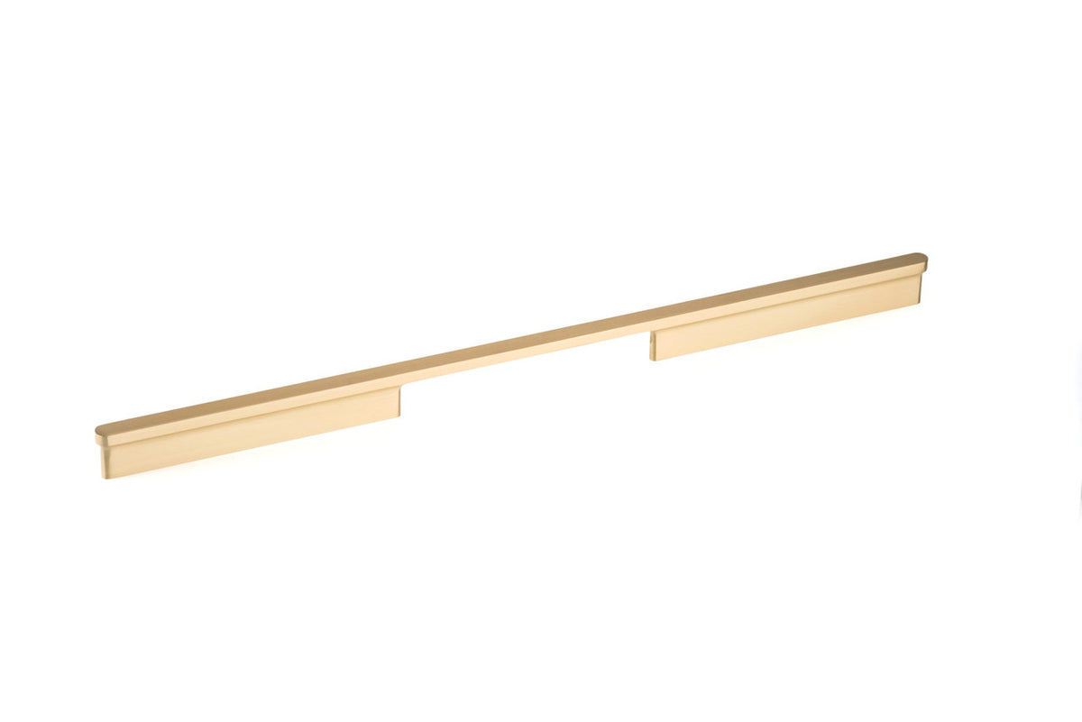 Richelieu 8636448165: 448mm cc Inspiration Flat Bar Cabinet Pull - Brushed Gold