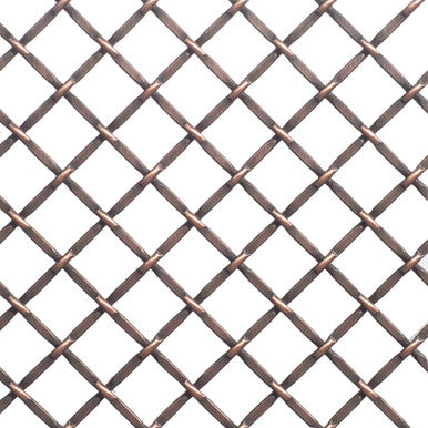 Richelieu 881214M41 36 x 48" Diamond Metal Wire Mesh -  Antique Copper