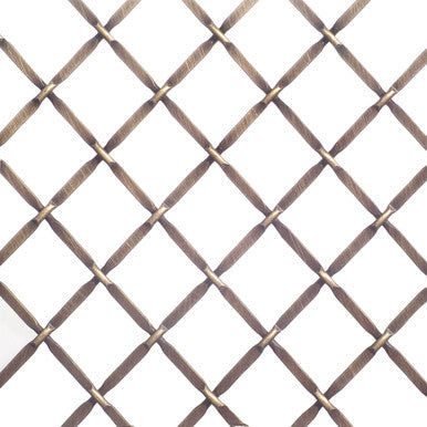 Richelieu 88122048BB 48 x 72" Diamond Metal Wire Mesh  - Burnished Brass