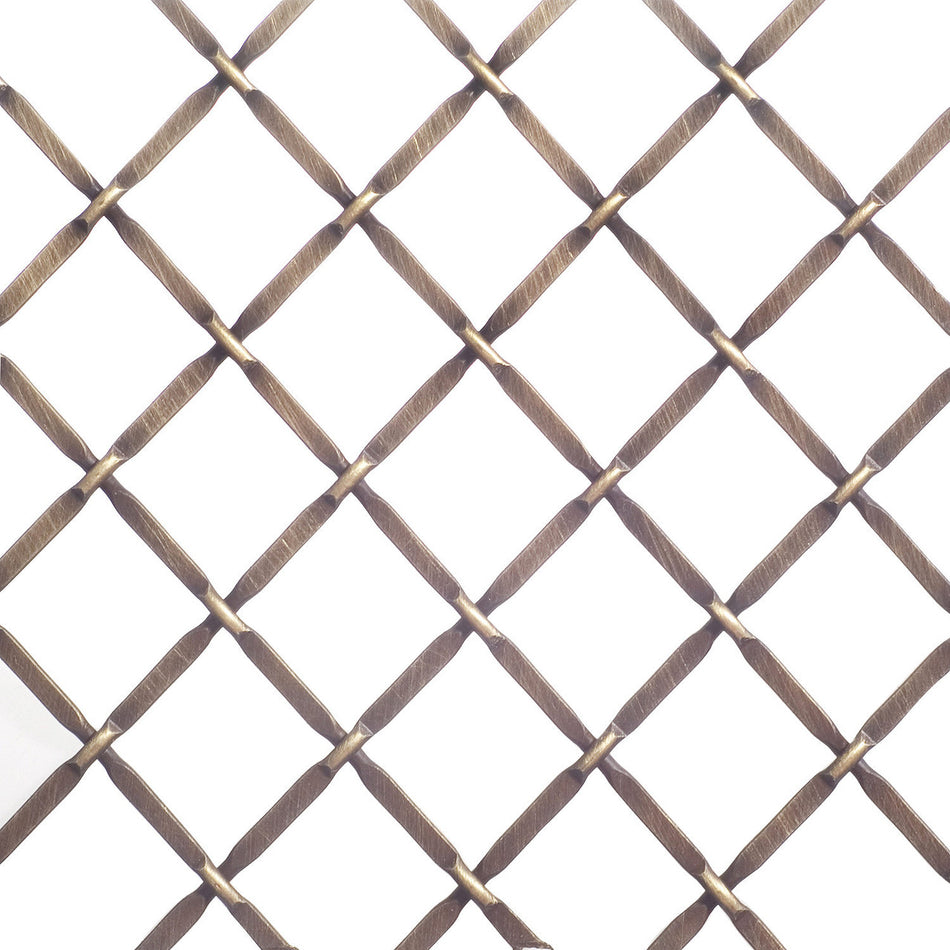 Richelieu 881220BB 36 x 48" Diamond Metal Wire Mesh - Burnished Brass