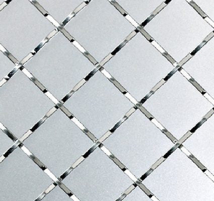 Richelieu 88316140 36 x 48" Diamond Metal Wire Mesh - Satin Chrome