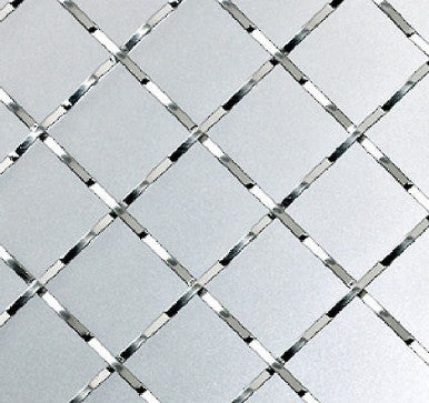 Richelieu 88316140 36 x 48" Diamond Metal Wire Mesh - Satin Chrome