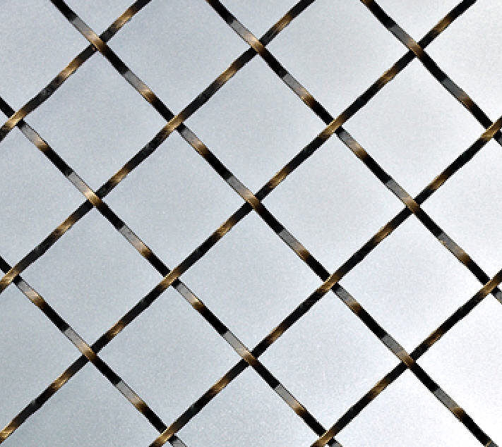 Richelieu 88316BB 36 x 48" Diamond Metal Wire Mesh - Burnished Brass