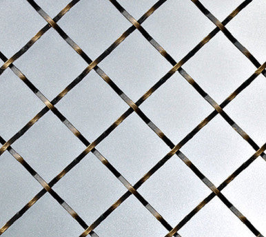 Richelieu 88316BB 36 x 48" Diamond Metal Wire Mesh - Burnished Brass