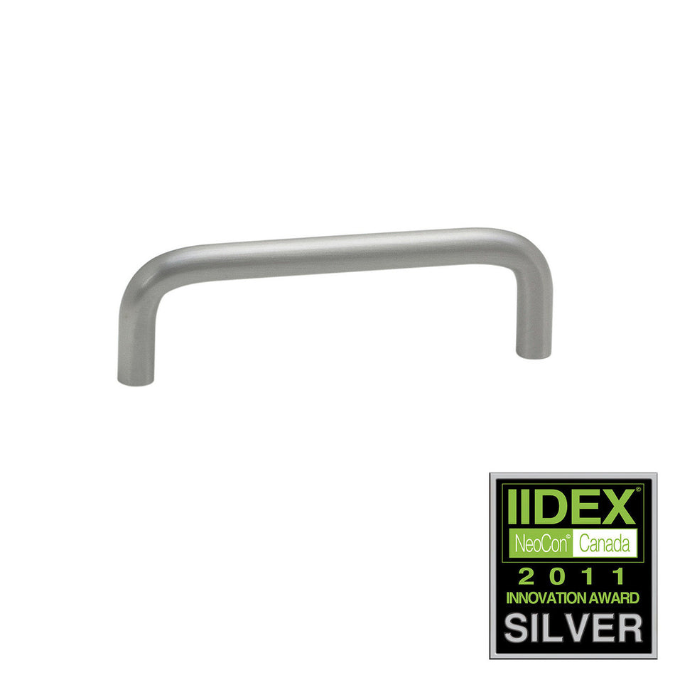 Richelieu 93896195AB: 96mm cc Antimicrobial Wire Cabinet Pull - Brushed Nickel