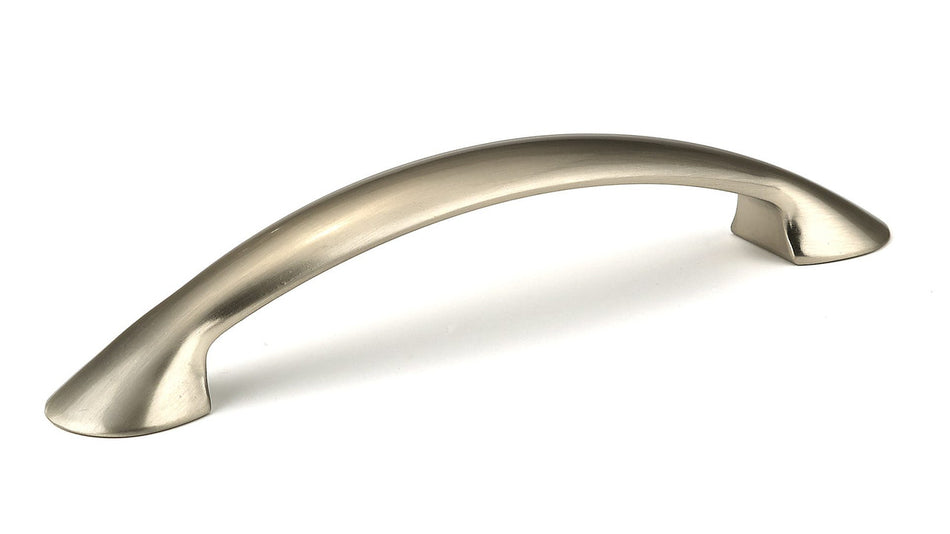 Richelieu BP0525128195: 128mm cc Contemporary Bow Cabinet Pull - Brushed Nickel