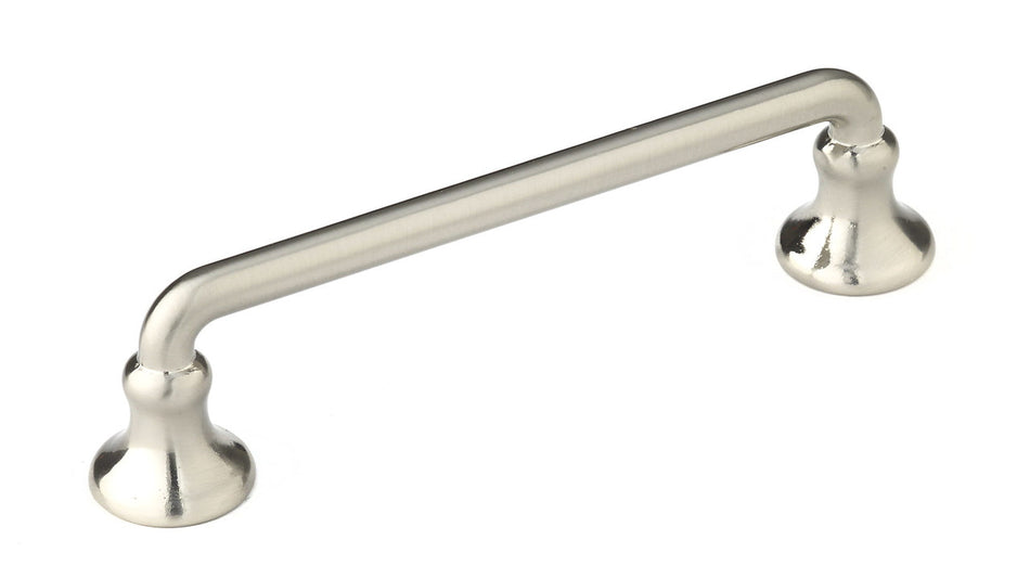 Richelieu BP0874195: 96mm cc D-Handle Cabinet Pull - Brushed Nickel