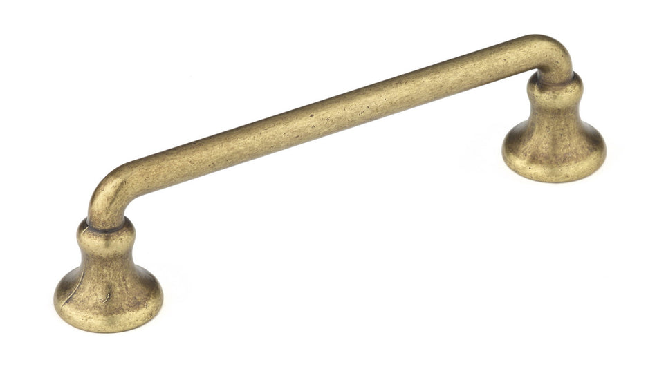 Richelieu BP0874R3: 96mm cc D-Handle Cabinet Pull - Regency Brass