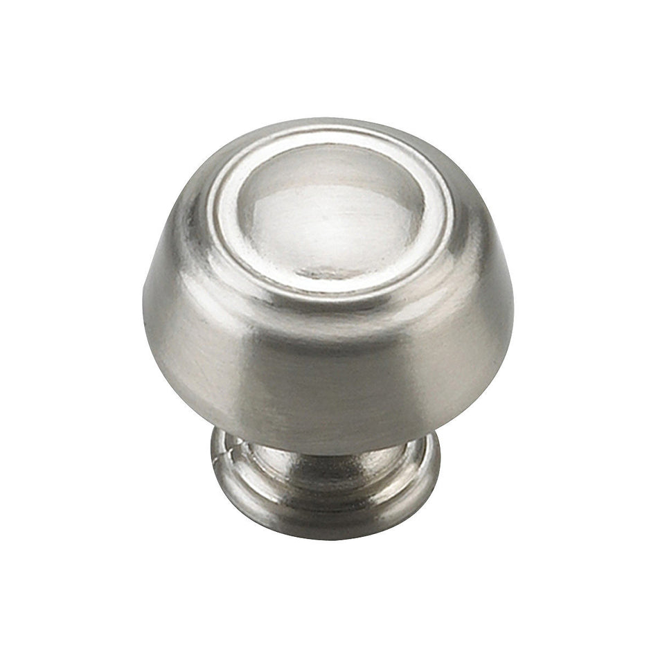 Richelieu BP0875195: 1-3/16" Traditional Round Cabinet Knob - Brushed Nickel