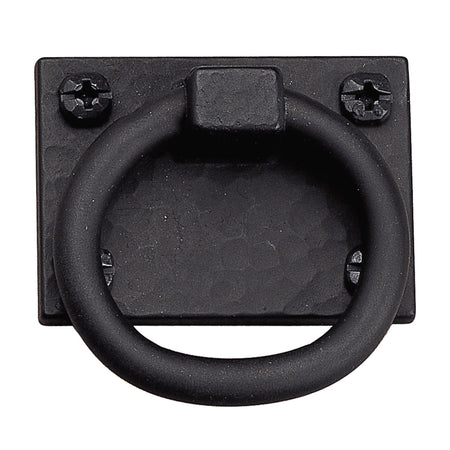 Richelieu BP0921716900: Ring Cabinet Pull - Wrought Iron, Black