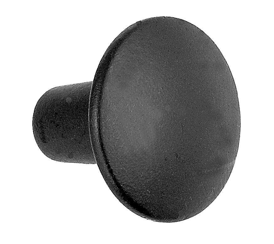 Richelieu BP0947138900: 1-3/8" Traditional Round Forged Iron Cabinet Knob - Matte Black