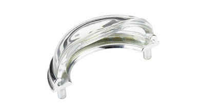 Richelieu BP1008214011: 3" cc Montreuil Crystal Cup Cabinet Pull - Polished Chrome/Clear