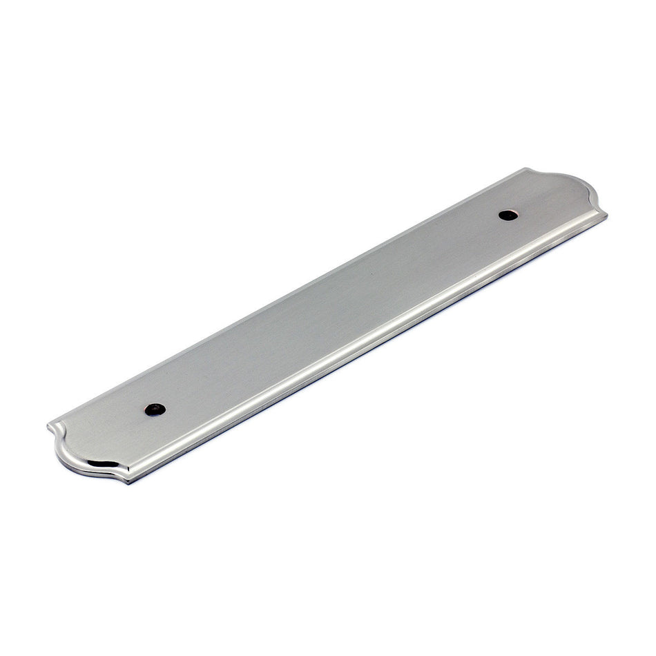 Richelieu BP1040128195: 128mm cc Tremblant Backplate for Cabinet Pulls - Brushed Nickel