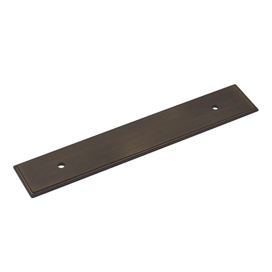 Richelieu BP1045128143: 128mm cc Tremblant Backplate for Cabinet Pulls - Antique Nickel