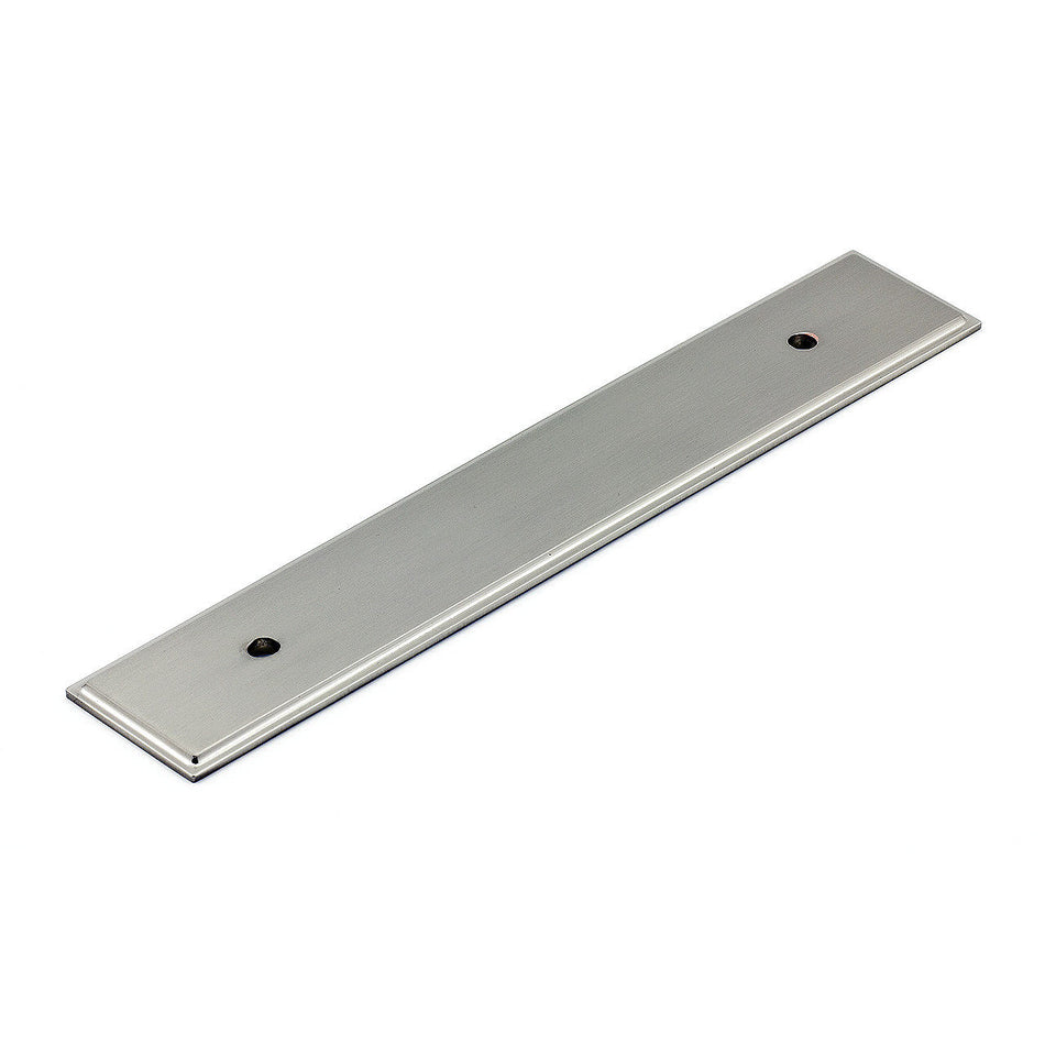 Richelieu BP1045128195: 128mm cc Tremblant Backplate for Cabinet Pulls - Brushed Nickel
