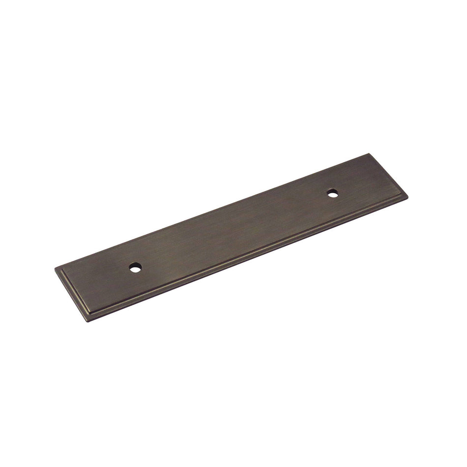Richelieu BP104596143: 96mm cc Tremblant Backplate for Cabinet Pulls - Antique Nickel