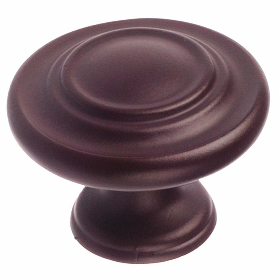 Richelieu BP10734ORB: 1-3/8" Village Round Cabinet Knob - Oil-Rubbed Bronze
