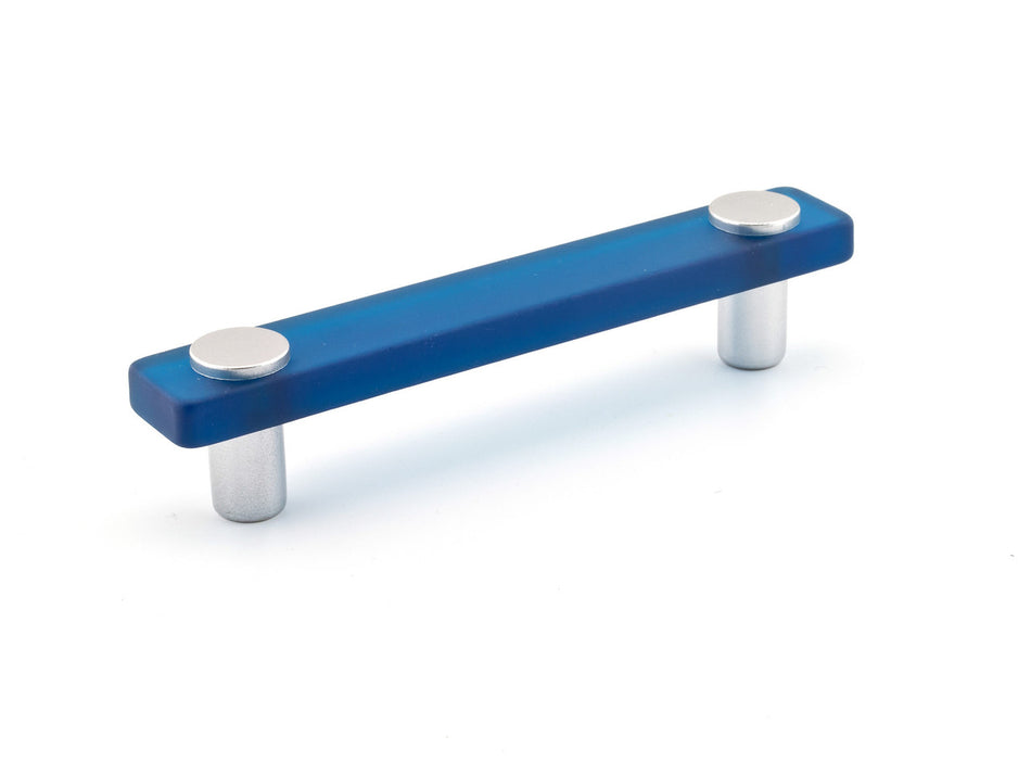 Richelieu BP122507678: 96mm cc Eclectic Cabinet Pull - Frosted Blue