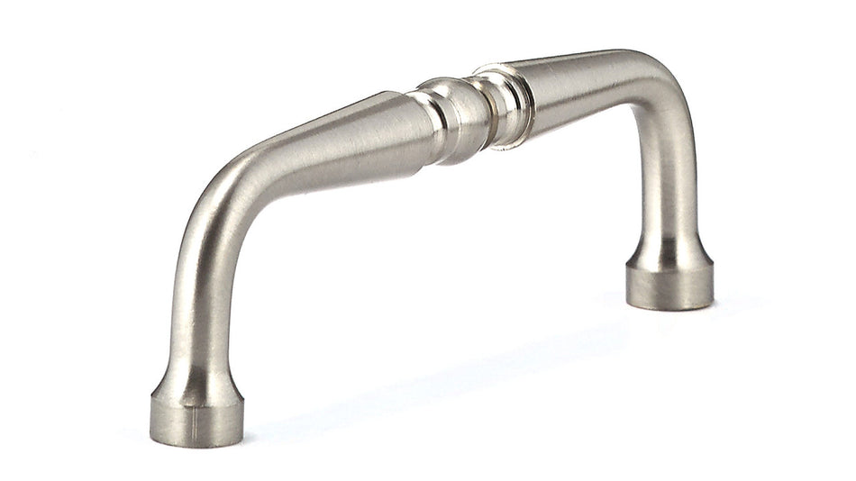 Richelieu BP1451195: 3-1/2" cc Laval D-Handle Cabinet Pull - Brushed Nickel