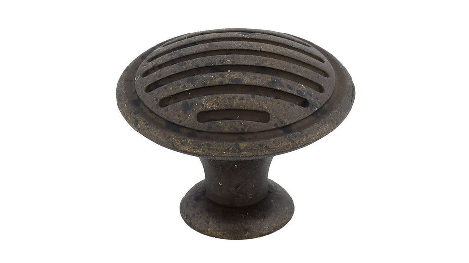 Richelieu BP16930138: 1-3/16" Art Deco Cabinet Knob - Spotted Bronze