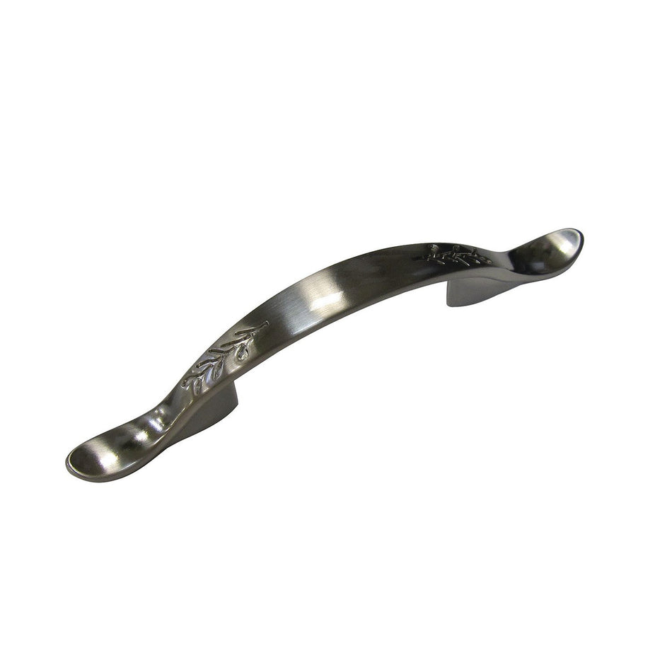 Richelieu BP201204396195: 76 or 96mm cc Traditional D-Handle Cabinet Pull - Brushed Nickel