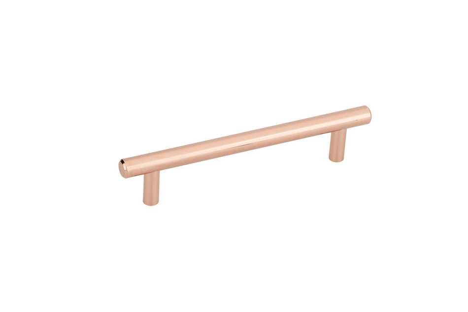 Richelieu BP205128191: 128mm cc Roosevelt Round Bar Cabinet Pull - Polished Copper