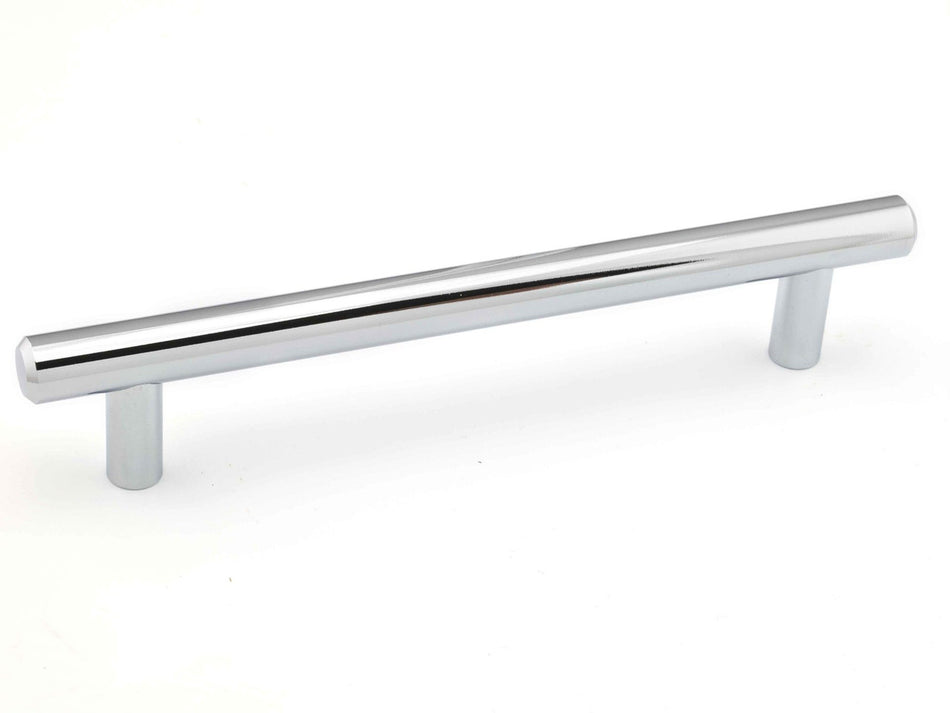 Richelieu BP205192140: 192mm cc Roosevelt Round Bar Cabinet Pull - Polished Chrome