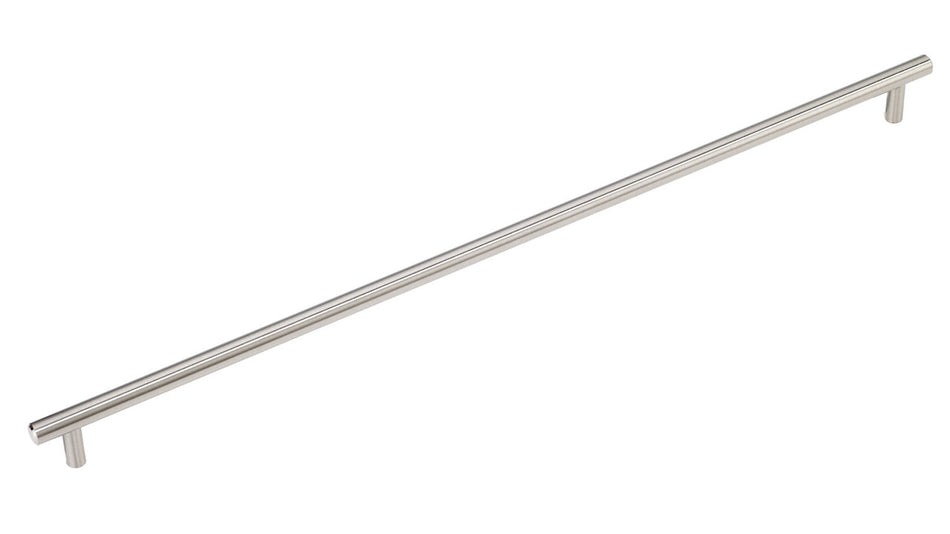 Richelieu BP205486195: 486mm cc Contemporary Round Bar Cabinet Pull - Brushed Nickel