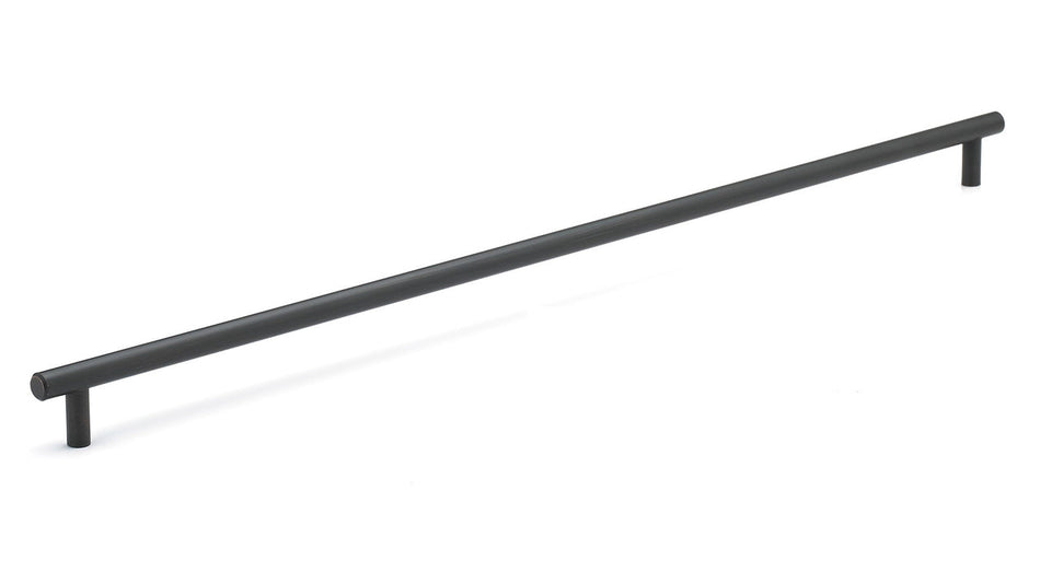 Richelieu BP205562BORB: 562mm cc Roosevelt Round Bar Cabinet Pull - Brushed Oil Rubbed Bronze