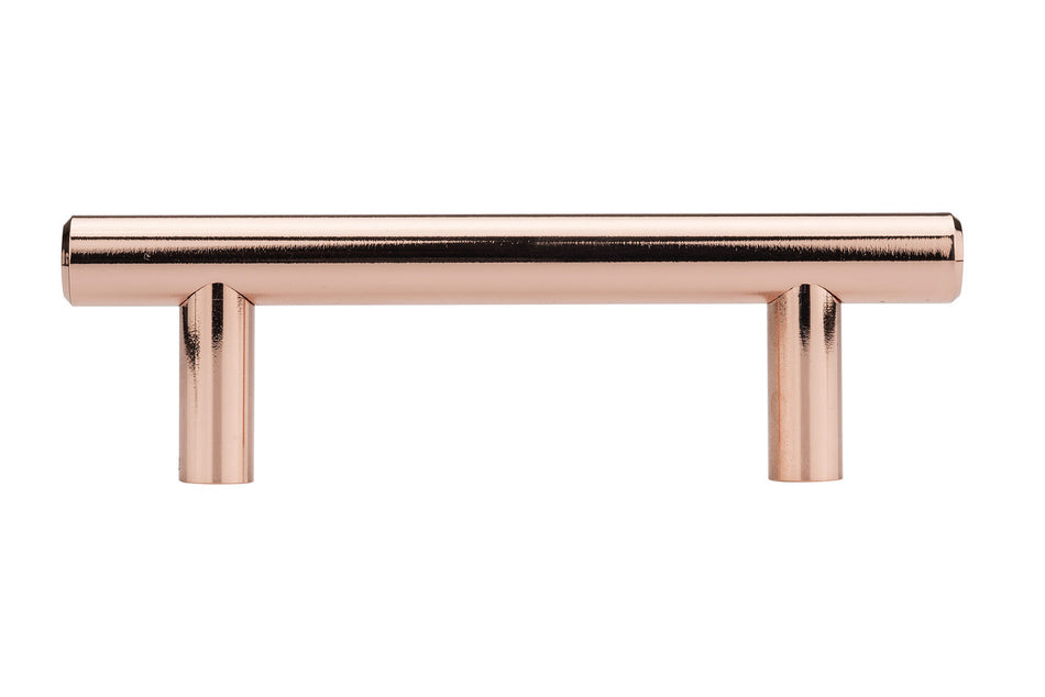 Richelieu BP20576191: 3" cc Contemporary Round Bar Cabinet Pull - Polished Copper