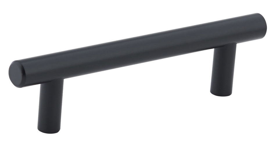 Richelieu BP20596900: 96mm cc Roosevelt Round Bar Cabinet Pull - Matte Black