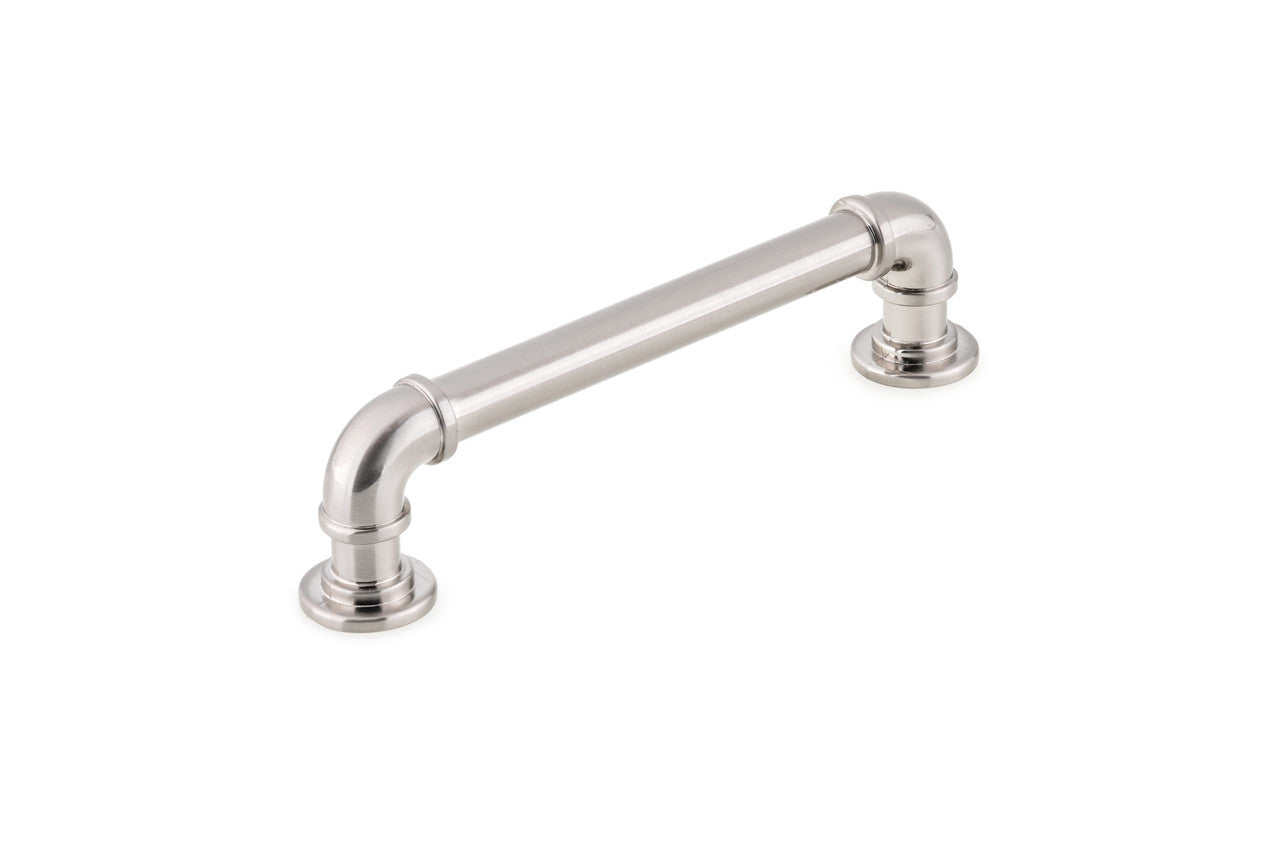 Richelieu BP2209128195: 128mm cc Steampunk Cabinet Pull - Brushed Nickel
