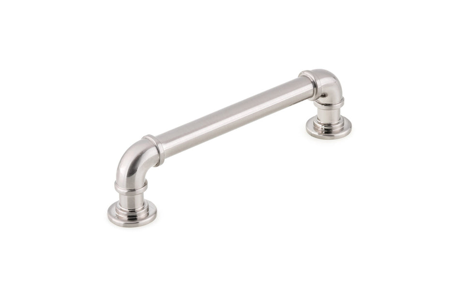 Richelieu BP2209128195: 128mm cc Steampunk Cabinet Pull - Brushed Nickel