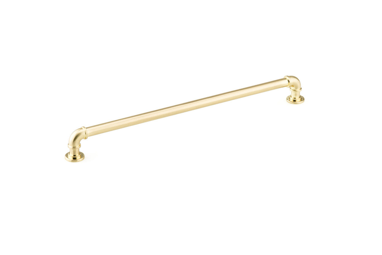 Richelieu BP2209320160: 320mm cc Steampunk Cabinet Pull - Satin Brass