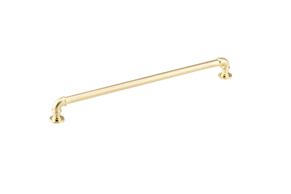 Richelieu BP2209320160: 320mm cc Steampunk Cabinet Pull - Satin Brass