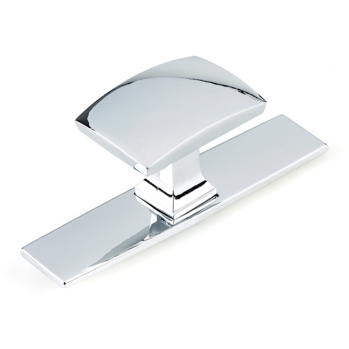 Richelieu BP224543140: 90mm Abbydale Wardrobe Knob w/Backplate - Polished Chrome