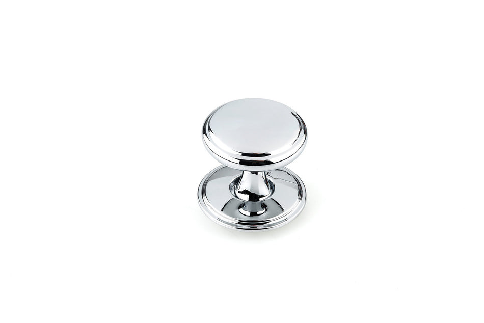 Richelieu BP224840140: 1-9/16" Aspen Wardrobe Knob w/Backplate - Polished Chrome