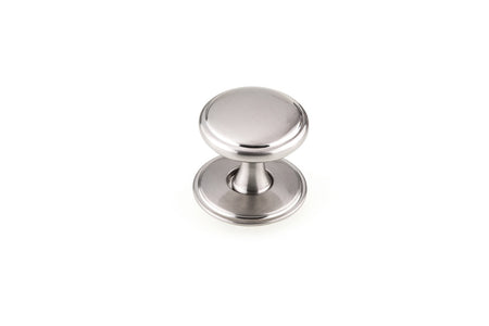 Richelieu BP224840195: 1-9/16" Aspen Wardrobe Knob w/Backplate - Brushed Nickel
