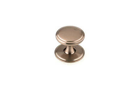 Richelieu BP224840CHBRZ: 1-9/16" Aspen Wardrobe Knob w/Backplate - Champagne Bronze