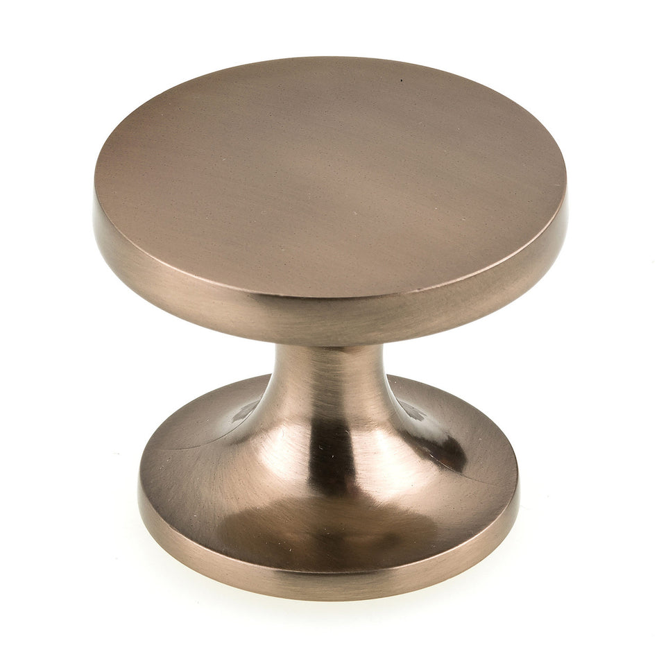 Richelieu BP226544CHBRZ: 1-3/4" Dalhousie Wardrobe Knob w/Backplate - Champagne Bronze