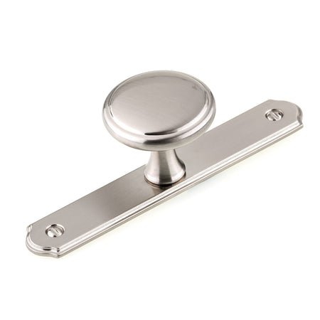Richelieu BP228640195: 1-9/16" Altadore Wardrobe Knob w/Backplate - Brushed Nickel