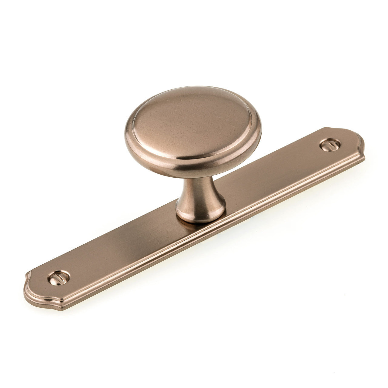 Richelieu BP228640CHBRZ: 1-9/16" Altadore Wardrobe Knob w/Backplate - Champagne Bronze