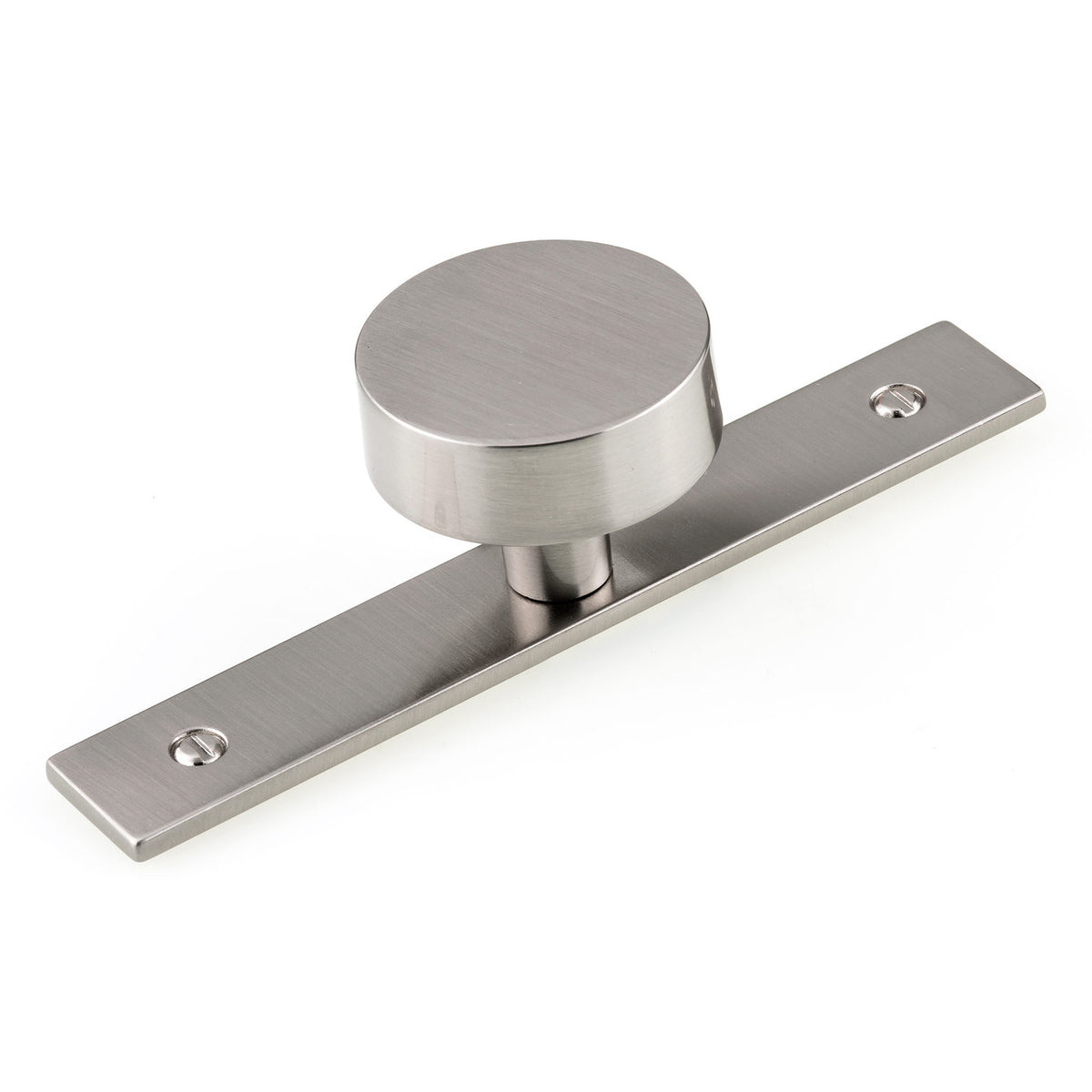 Richelieu BP229540195: 1-9/16" Cranston Wardrobe Knob w/Backplate - Brushed Nickel