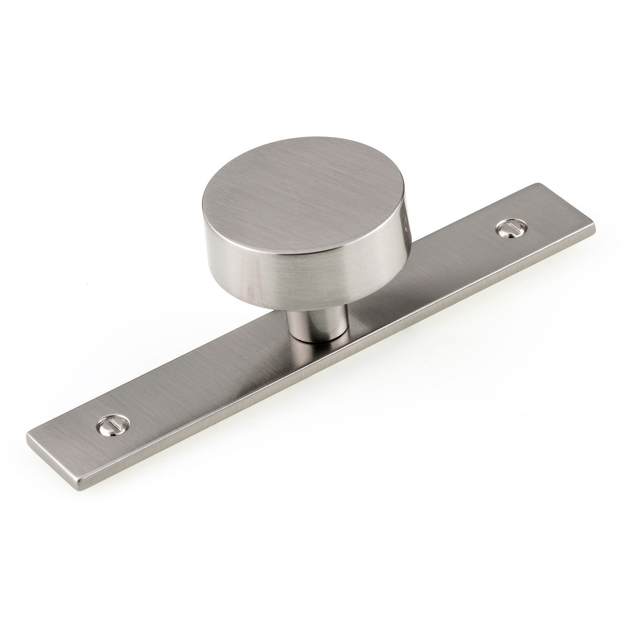 Richelieu BP229540195: 1-9/16" Cranston Wardrobe Knob w/Backplate - Brushed Nickel