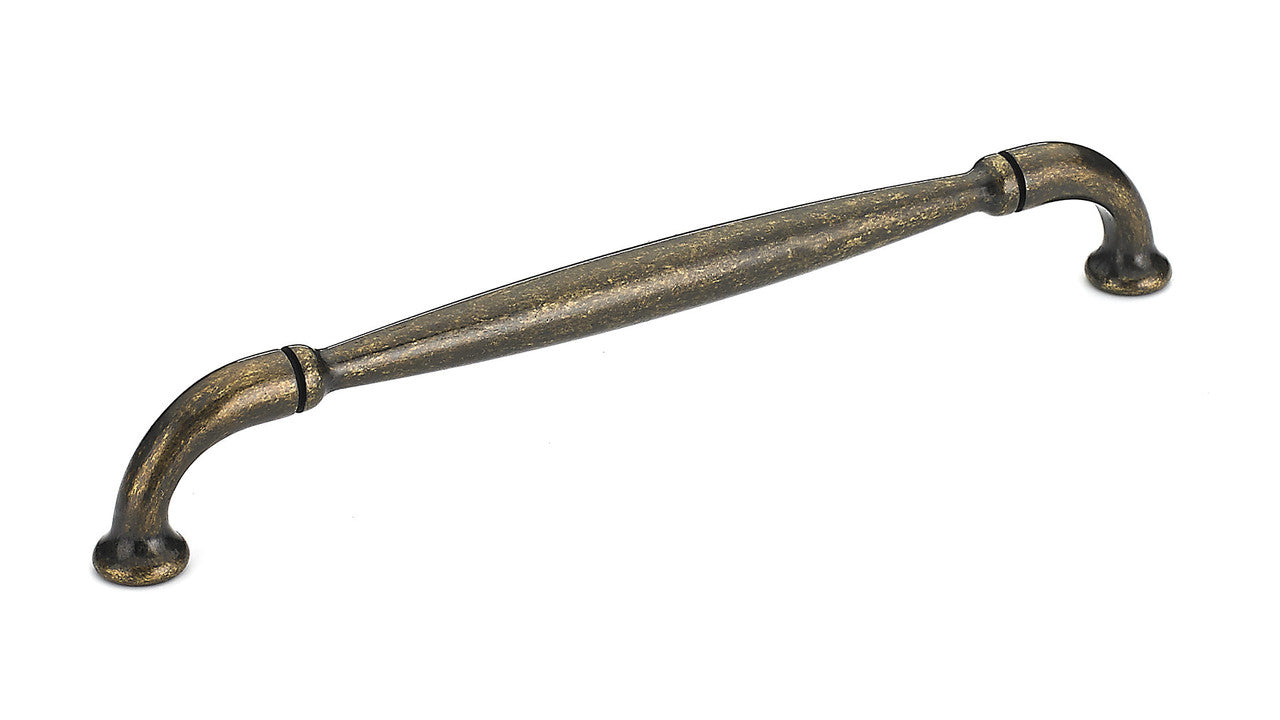 Richelieu BP23737192BB: 192mm cc Hudson D-Handle Cabinet Pull - Burnished Brass