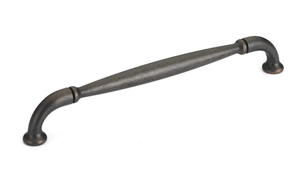 Richelieu BP23737192BORB: 192mm cc Hudson D-Handle Cabinet Pull - Brushed Oil Rubbed Bronze