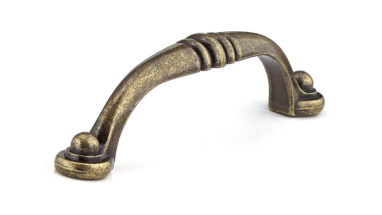 Richelieu BP2373896BB: 96mm cc Beloeil Cabinet Pull - Burnished Brass