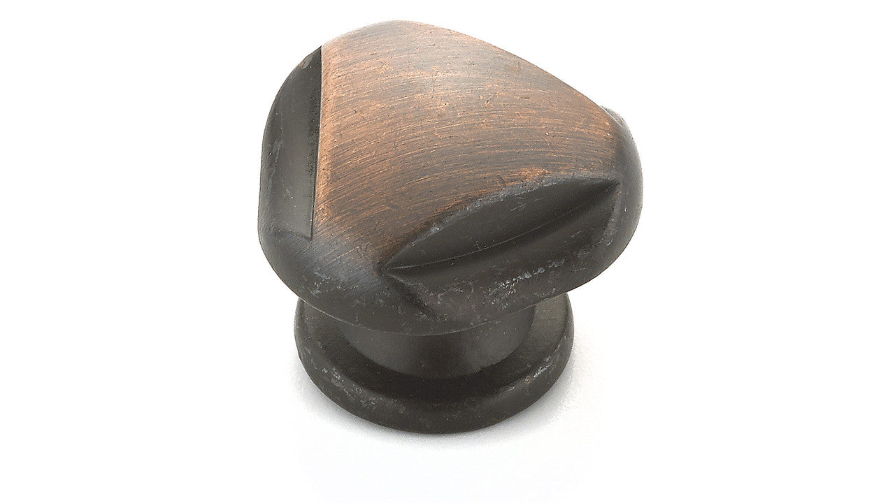 Richelieu BP2391528BORB: 1-3/32" Hudson Cabinet Knob - Brushed Oil Rubbed Bronze